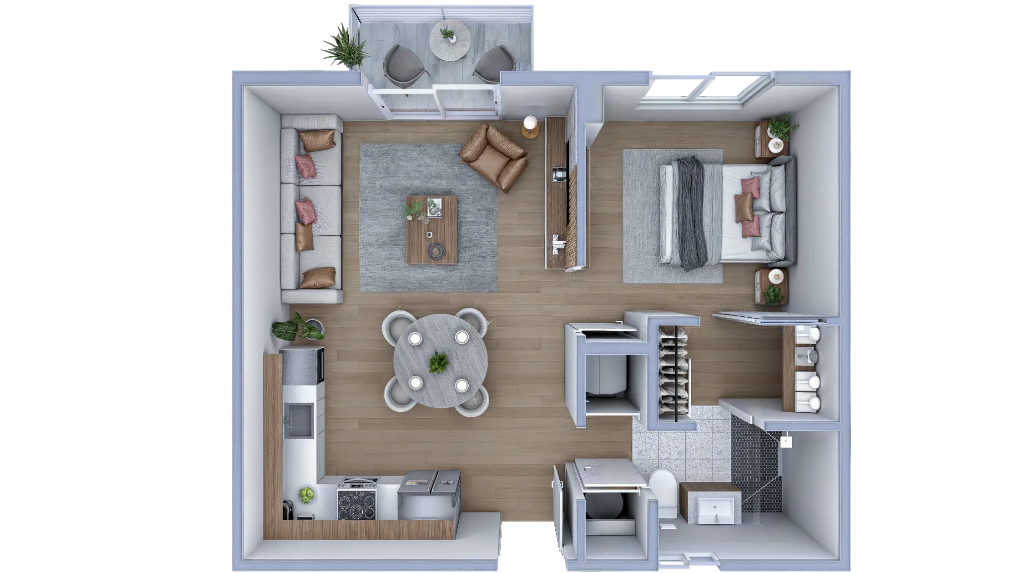 Unit A floor plan