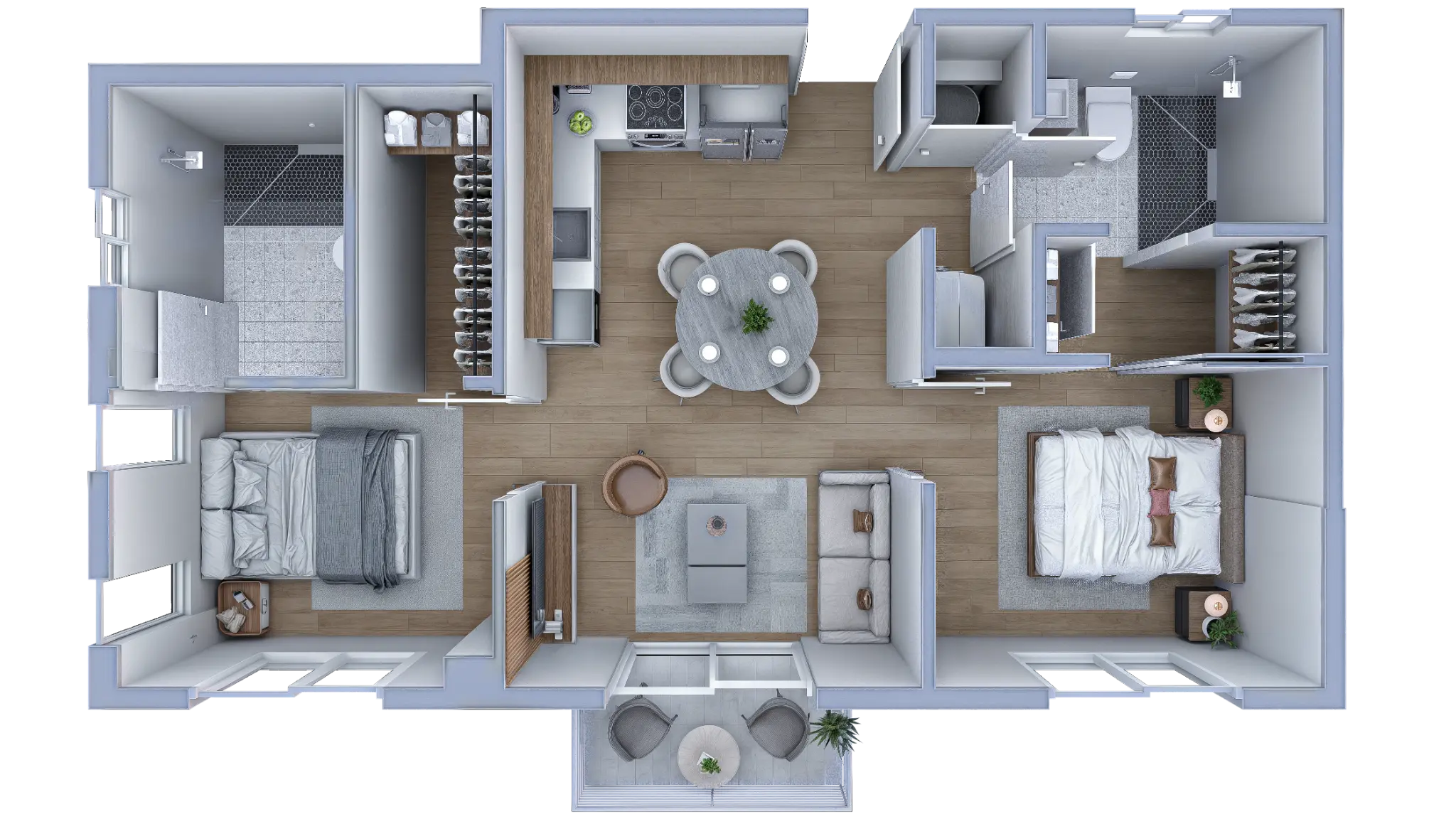 Unit B2 floor plan