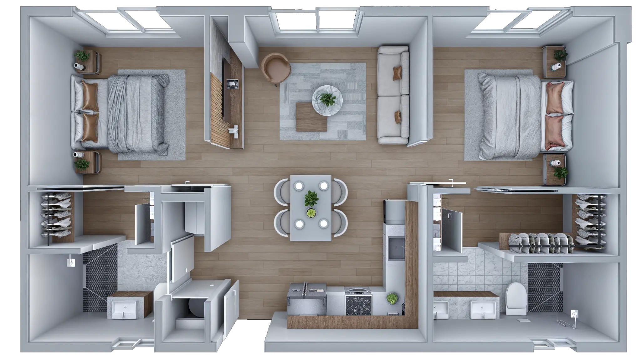 Unit B4 floor plan