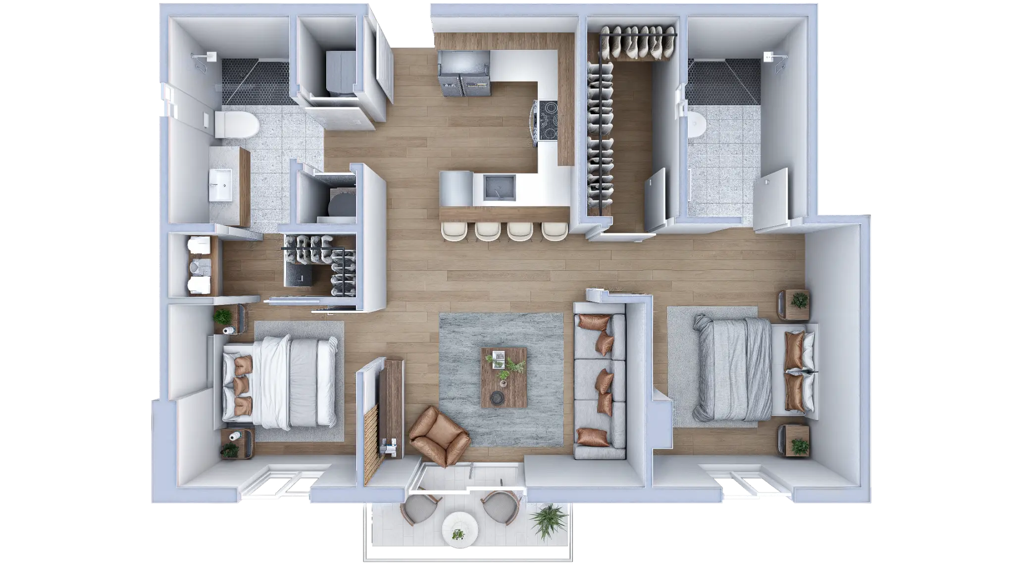 Unit B floor plan