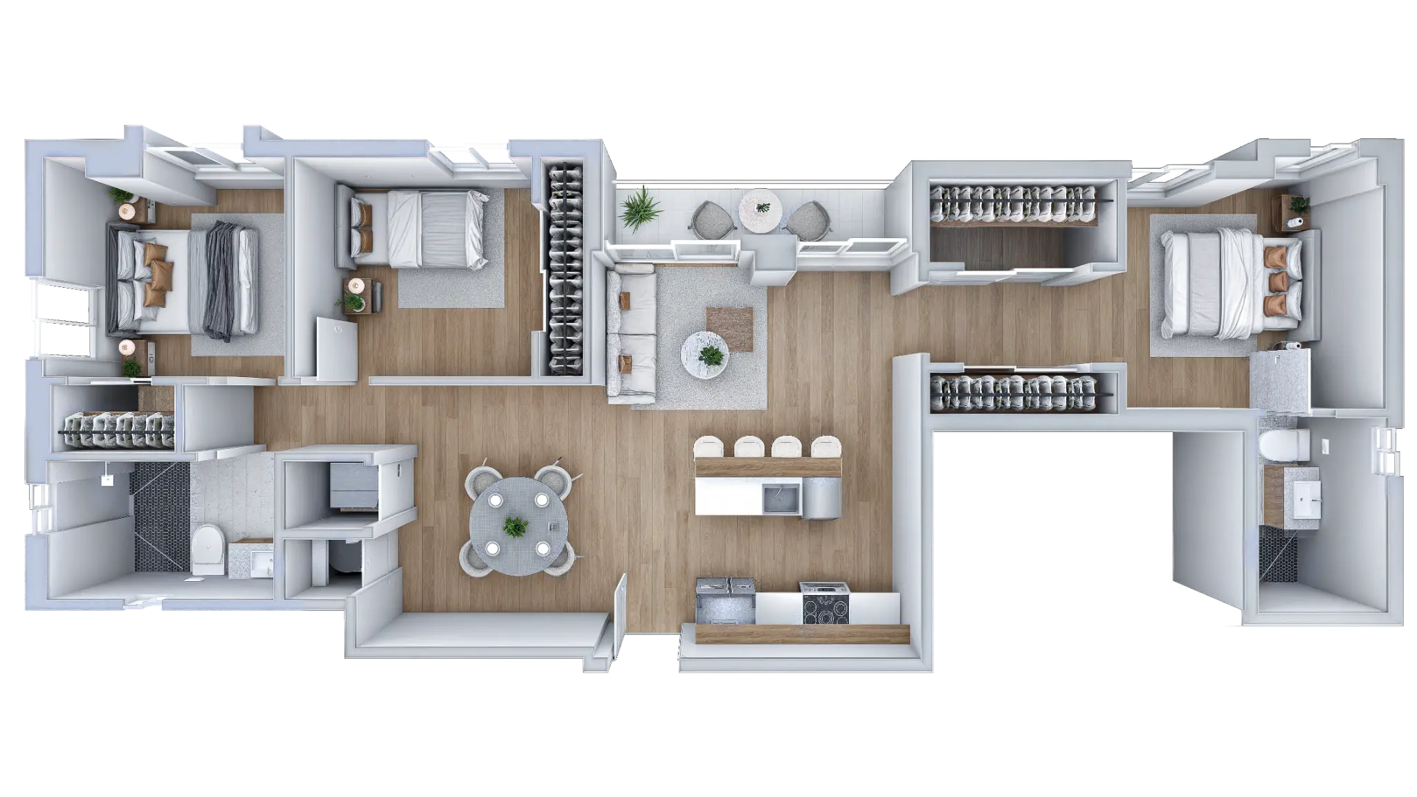 Unit C floor plan