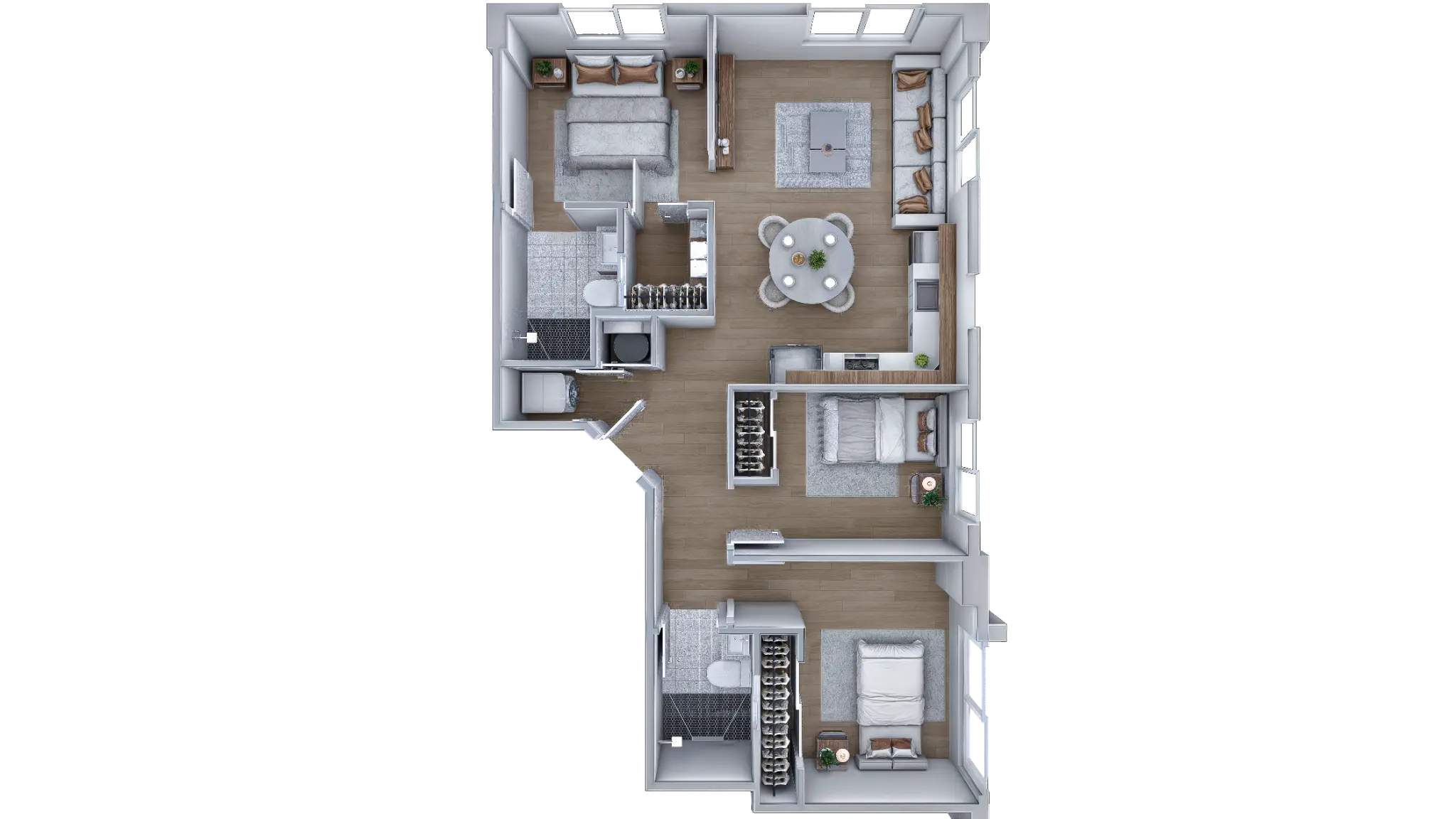 Unit C - 2 Bedrooms