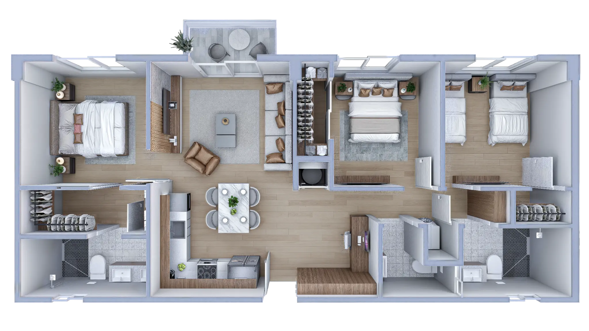 Unit C1 - 3 Bedrooms